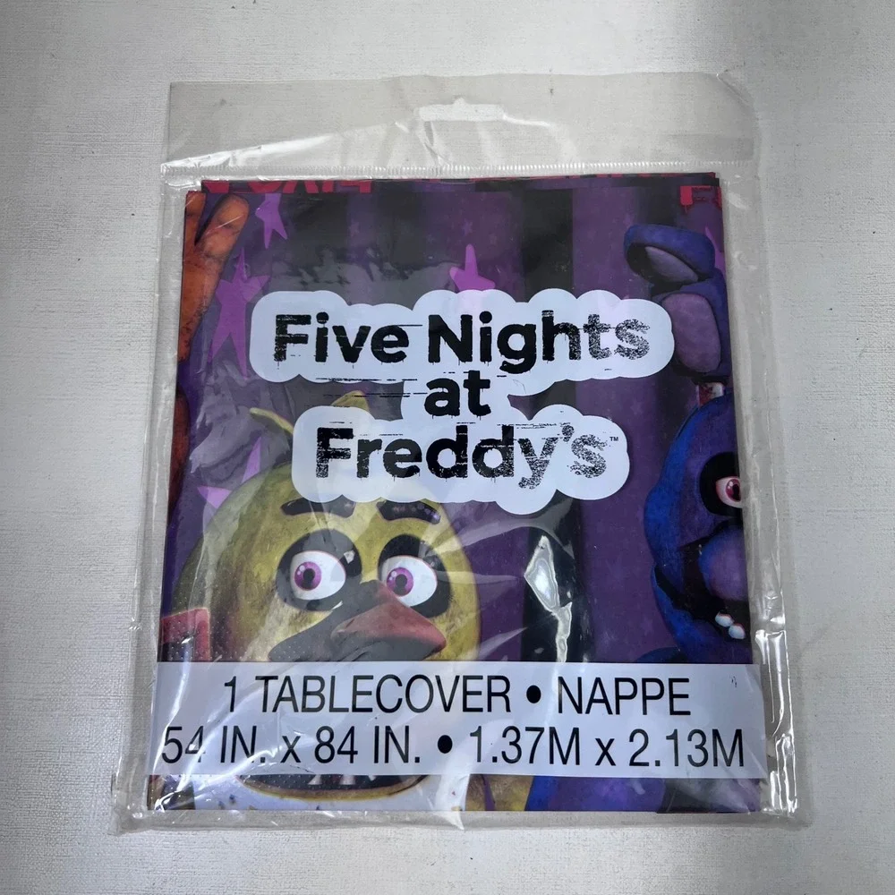 2018 Five Nights at Freddys Plastic Table Cover 54 x 84 Inch Party Supplies FNAF